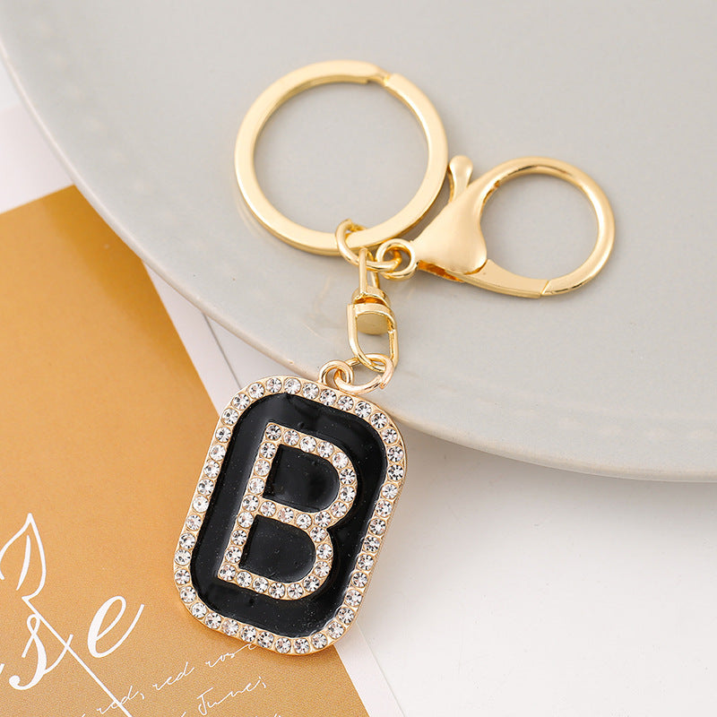 Wholesale Creative 26 English Letters Zinc Alloy Keychain